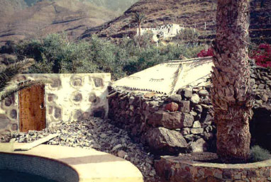 Estado de las antiguas edificaciones y situación del Valle de Guayedra en los inicios de los años 90